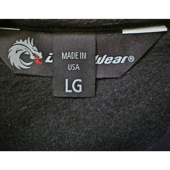 DragonWear Exxtreme FR Super Fleece Zip Jacket CAT ARC Men’s Black size L USA - Picture 6 of 9